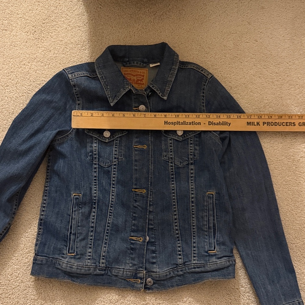 Levi's Dark Blue Denim Jacket - Picture 4 of 4